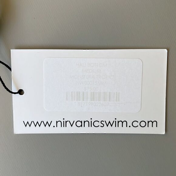 NWT Nirvanic MONSTERA TROPIC ZARA TOP & HALI BOTTOM Swim Set size M - Picture 5 of 10